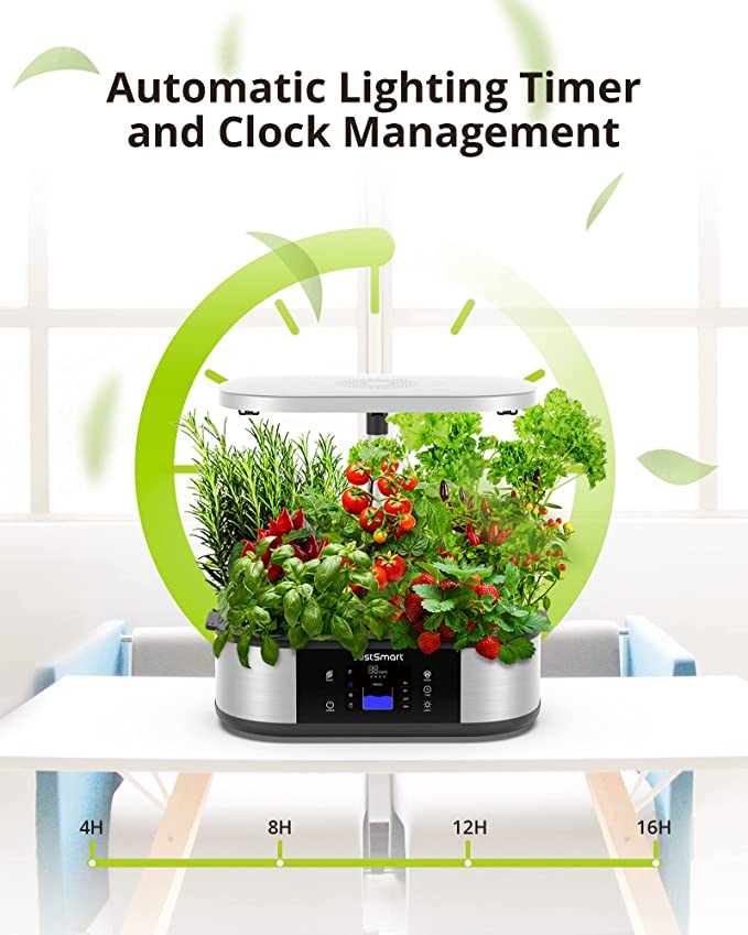 JustSmart Garden GS1 Lite - 12 Pods Hydroponics Growing System